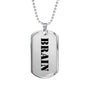 Brain - Luxury Dog Tag Necklace