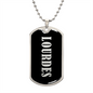 Lourdes v02 - Luxury Dog Tag Necklace