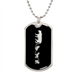 Mama Lioness With 3 Cubs v2 - Luxury Dog Tag Necklace