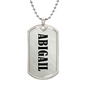 Abigail v01 - Luxury Dog Tag Necklace