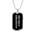 Air Force Girlfriend v2 - Luxury Dog Tag Necklace