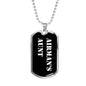 Airman's Aunt v3 - Luxury Dog Tag Necklace