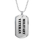 Military Veteran - Luxury Dog Tag Necklace