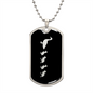 Mama Duck With 4 Ducklings v2 - Luxury Dog Tag Necklace