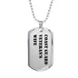 Coast Guard Veteran's Wife - Luxury Dog Tag Necklace
