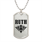 Ruth v01a - Luxury Dog Tag Necklace