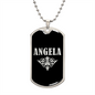 Angela v02a - Luxury Dog Tag Necklace