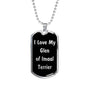 Love My Glen of Imaal Terrier v5 - Luxury Dog Tag Necklace