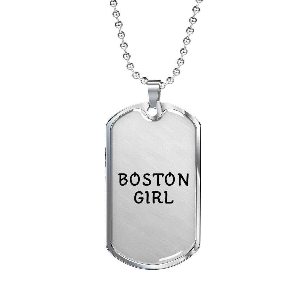 Boston Girl - Luxury Dog Tag Necklace