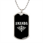 Amanda v02a - Luxury Dog Tag Necklace