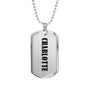 Charlotte v01 - Luxury Dog Tag Necklace