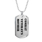 Combat Veteran's Mother - Luxury Dog Tag Necklace
