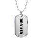 Donald - Luxury Dog Tag Necklace
