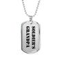 Soldier's Grandpa - Luxury Dog Tag Necklace