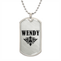 Wendy v01a - Luxury Dog Tag Necklace