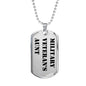 Military Veteran's Aunt - Luxury Dog Tag Necklace