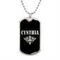 Cynthia v02a - Luxury Dog Tag Necklace