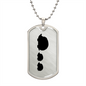 Mama Hedgehog With 2 Hoglets - Luxury Dog Tag Necklace