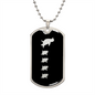 Mama Penguin With 4 Chicks v2 - Luxury Dog Tag Necklace