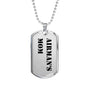 Airman's Mom - Luxury Dog Tag Necklace