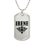 Irene v01a - Luxury Dog Tag Necklace
