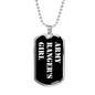 Army Ranger's Girl v3 - Luxury Dog Tag Necklace
