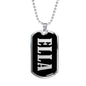 Ella v01s - Luxury Dog Tag Necklace
