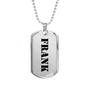 Frank - Luxury Dog Tag Necklace