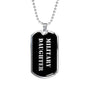 Military Daughter v2 - Luxury Dog Tag Necklace