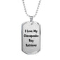 Love My Chesapeake Bay Retriever v4 - Luxury Dog Tag Necklace