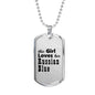 Russian Blue - Luxury Dog Tag Necklace