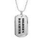 Soldier's Daughter - Luxury Dog Tag Necklace
