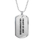 Coast Guard Grandmother - Luxury Dog Tag Necklace