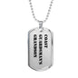 Coast Guardsman's Grandson - Luxury Dog Tag Necklace