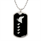 Mama Chicken With 4 Chicks v2 - Luxury Dog Tag Necklace