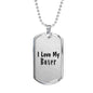 Love My Boxer - Luxury Dog Tag Necklace