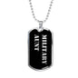 Military Aunt v2 - Luxury Dog Tag Necklace