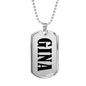 Gina v01 - Luxury Dog Tag Necklace