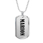 Marion v01 - Luxury Dog Tag Necklace
