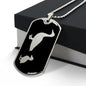 Mama Duck With 1 Duckling v2 - Luxury Dog Tag Necklace