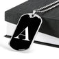 Initial A v3a - Luxury Dog Tag Necklace