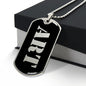 Art v2 - Luxury Dog Tag Necklace