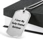 Love My Curly-Coated Retriever v4 - Luxury Dog Tag Necklace