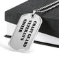 Coast Guard Veteran's Sister - Luxury Dog Tag Necklace