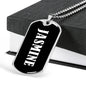 Jasmine v02 - Luxury Dog Tag Necklace