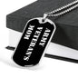 Army Veteran's Mom v3 - Luxury Dog Tag Necklace