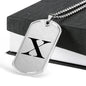 Initial X v1a - Luxury Dog Tag Necklace