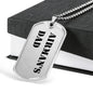 Airman's Dad - Luxury Dog Tag Necklace