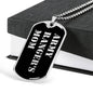 Army Ranger's Mom v2 - Luxury Dog Tag Necklace