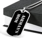 Airman's Mom v2 - Luxury Dog Tag Necklace